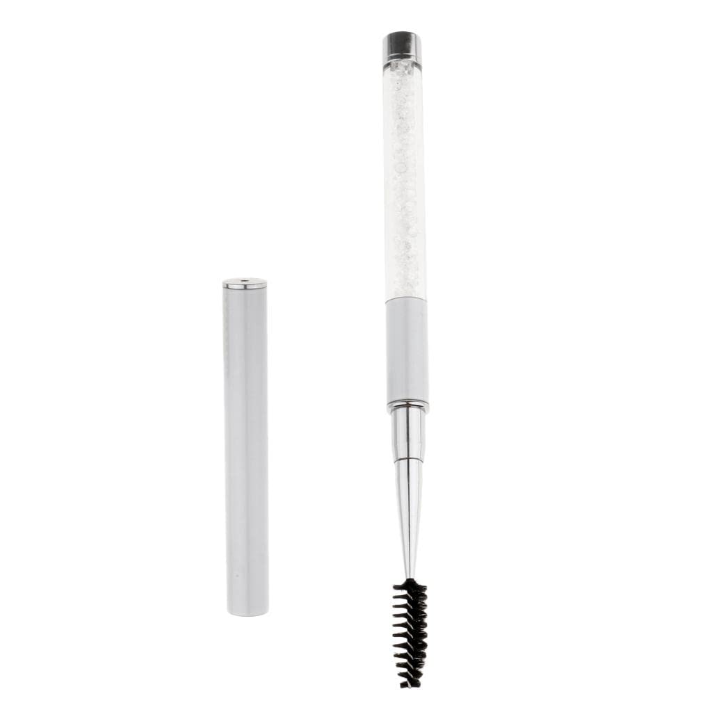 LOSA Professional Rhinestone Eyebrow & Eyelash Curling Mascara Brush - Clear Wand Applicator for Perfect Lash Curling & Eyebrow Styling - Great for Makeup Artists, Bridal Looks & Daily Beauty Routine