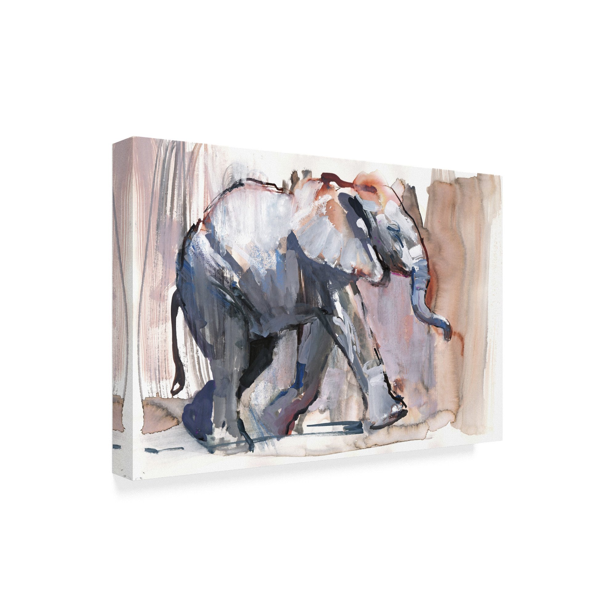 Baby Elephant Art Print by Mark Adlington - 30x47 Inch Wall Decor for Nursery, Kids Room & Wildlife Themed Spaces