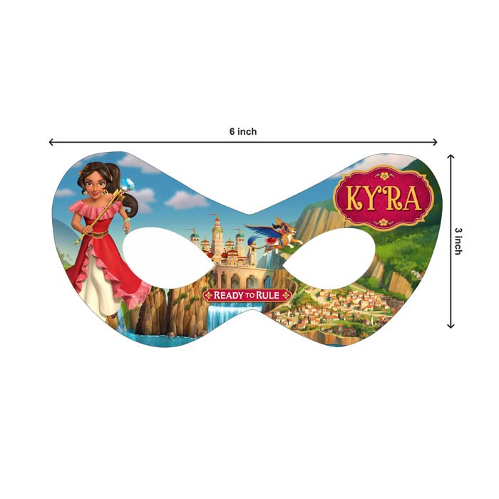 Elena of Avalor Birthday Eye Mask - Personalized with Baby Name - Perfect for Themed Parties, Decorations & Sleepovers - Disney Princess Party Supplies