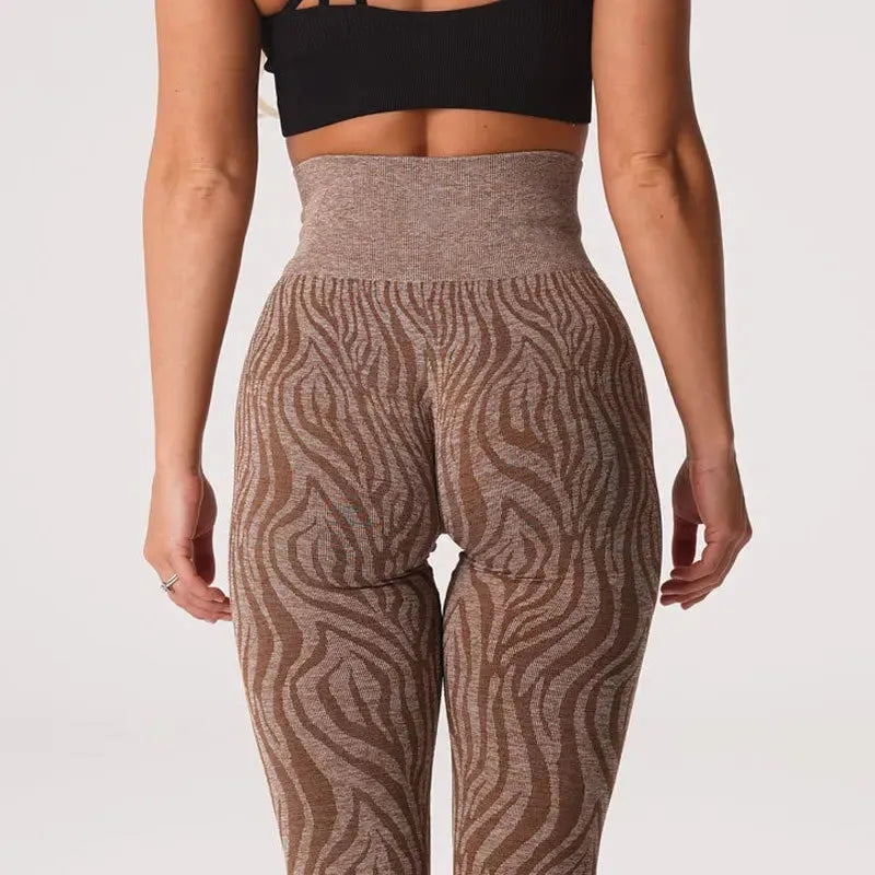 2022 Zebra Seamless Sport Leggings for Women - XS to L Sizes - High Waisted Yoga Pants with Scrunch Butt Design - Gym Workout Leggings & Running Tights for Fitness, Yoga, and Daily Wear