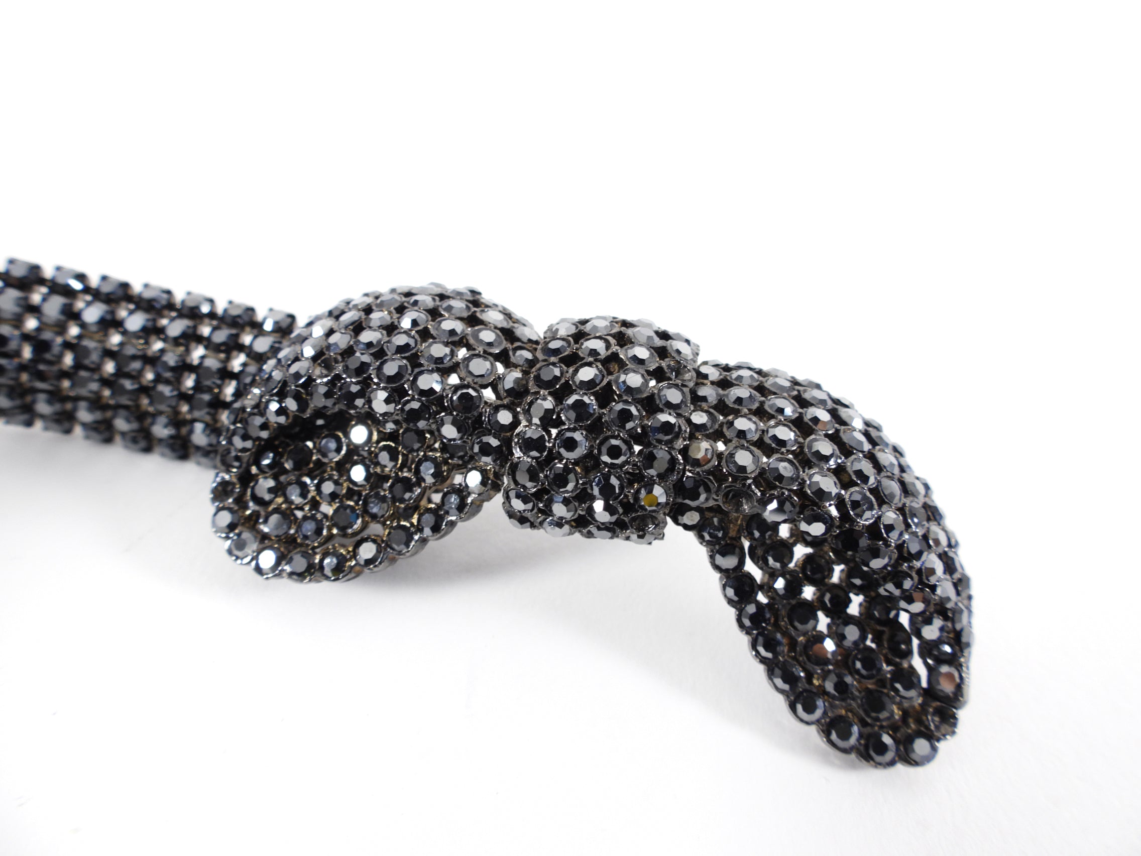 Balenciaga Editions Winter 1967 Rhinestone Bow Bracelet - Elegant Vintage Jewelry for Women | Perfect for Parties, Weddings & Special Occasions