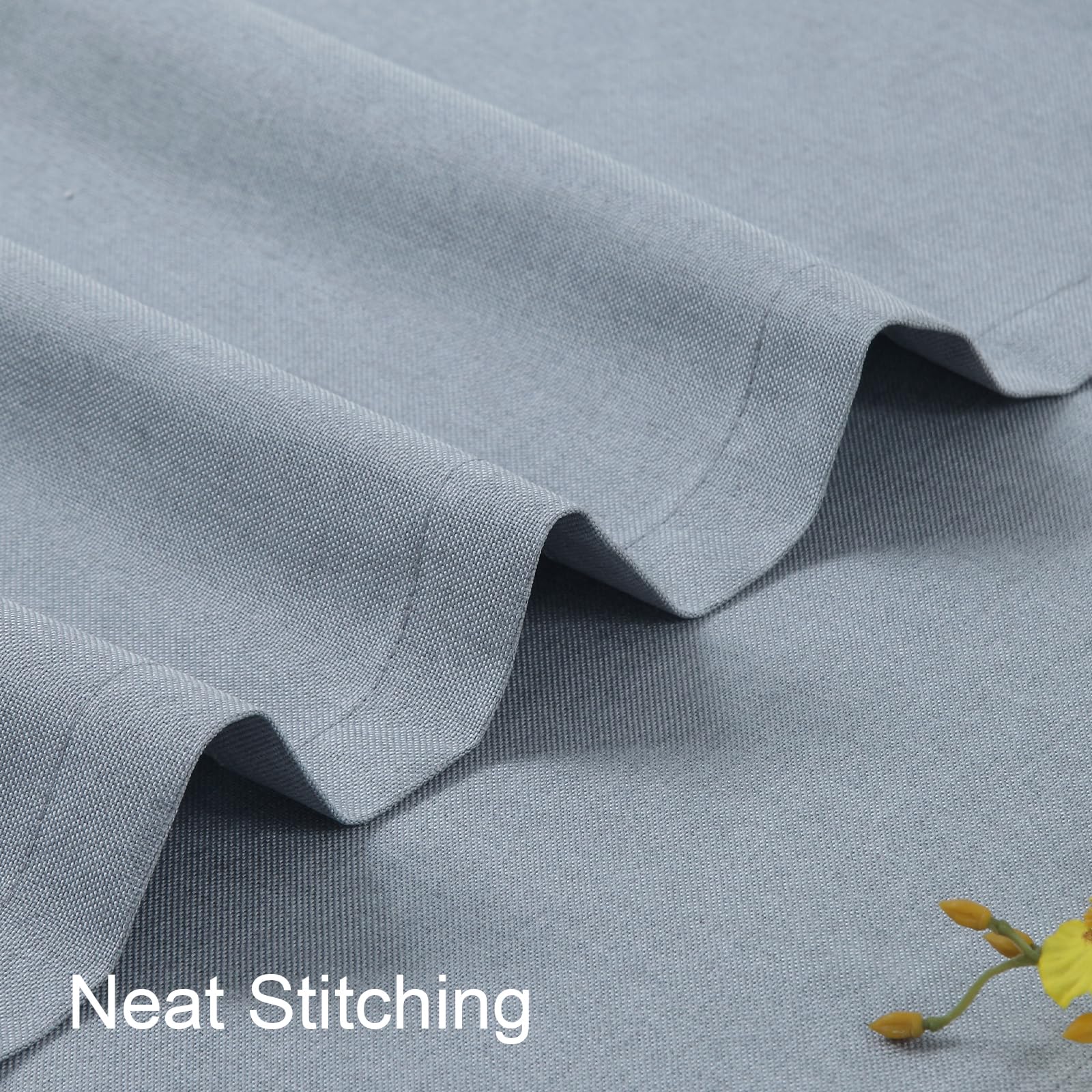 24 Inch Blackout Tier Curtains for Small Windows - Short Kitchen, Cabinet, Basement & RV Curtains with Rod Pocket - 2 Panels, 30 Inches Wide, Grey - Perfect for Privacy & Light Control in Compact Spaces