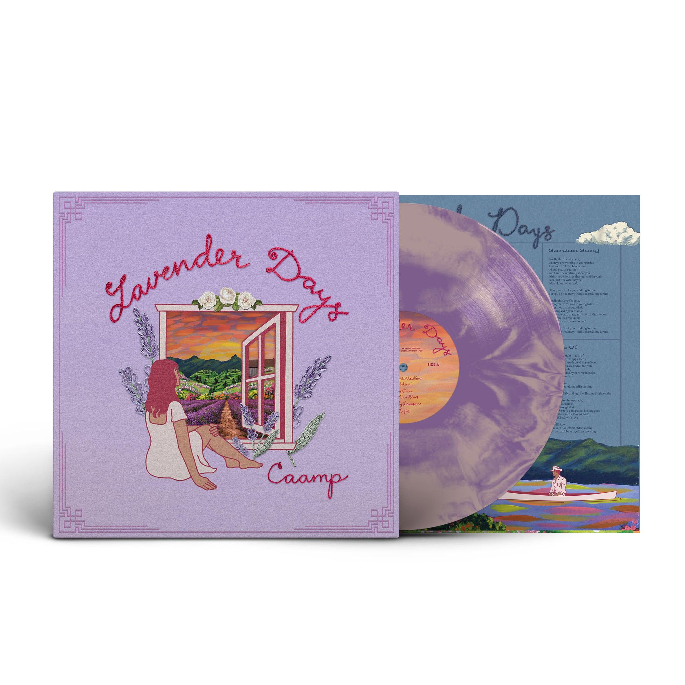 Caamp Lavender Days - Limited Edition Pink and Purple Galaxy Swirl Vinyl Record | Indie Folk Music for Relaxation, Yoga & Home Decor