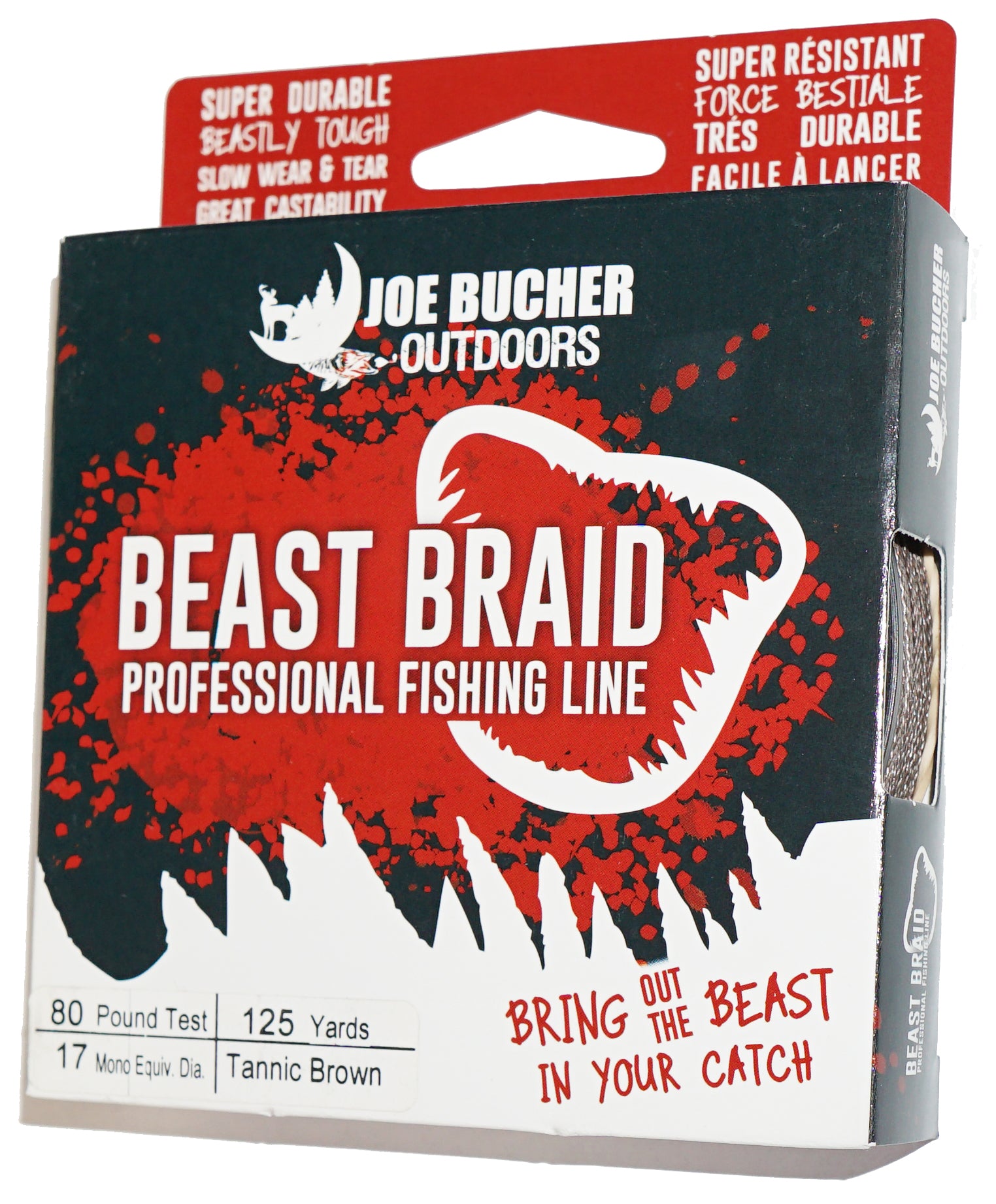 Bucher Beast Braid Fishing Line - Super Strong & Durable for Saltwater & Freshwater Fishing - Perfect for Bass, Trout, and Offshore Angling