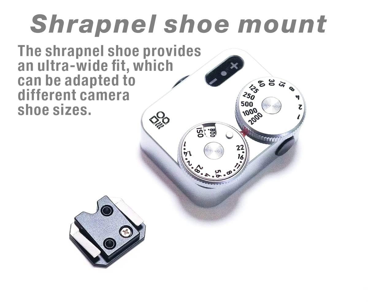 **Professional Light Meter for Vintage Cameras – Shoe Mounted, Chrome & Black-Paint Finish – Perfect for Film Photography & Low-Light Shooting**