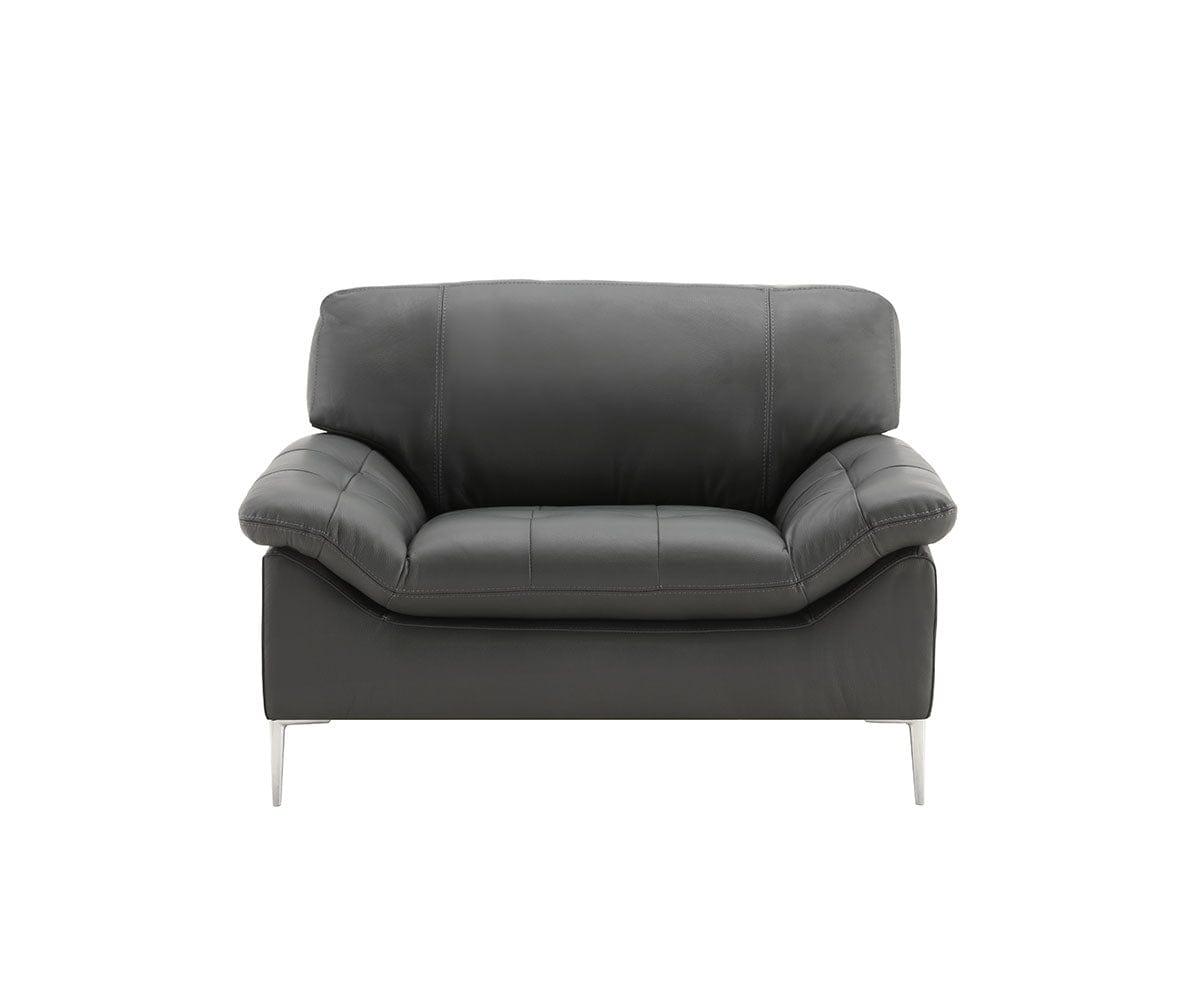 Bellini Genuine Leather Chair - Modern Luxury Living Room Seating for Home & Office - Perfect for Relaxing, Reading & Entertaining
