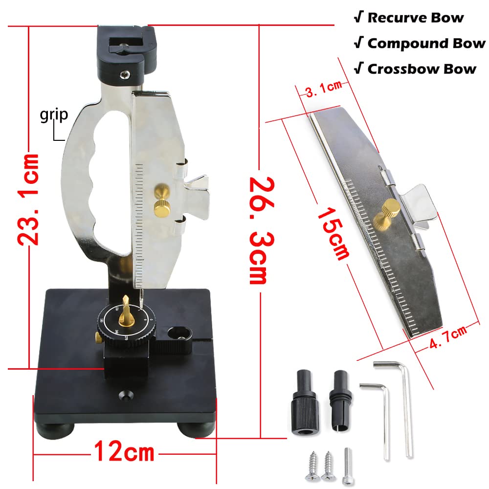 Adjustable Archery Fletching Jig Tool - Straight Clamp for DIY Arrow Feathers & Vanes | Perfect for Bow Hunting, Target Practice & Archery Enthusiasts