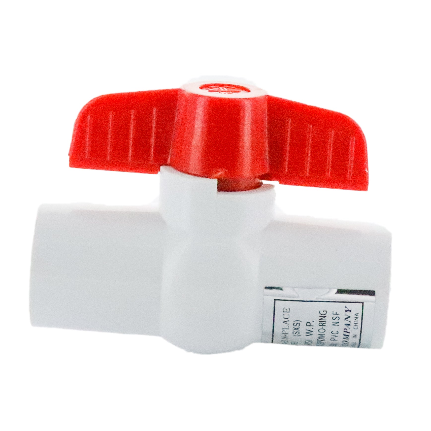 HMIP50SE 1/2 Inch Plastic Ball Valve - Slip Connection for Water, Gas & Chemical Applications - Perfect for Plumbing, Irrigation & Industrial Systems
