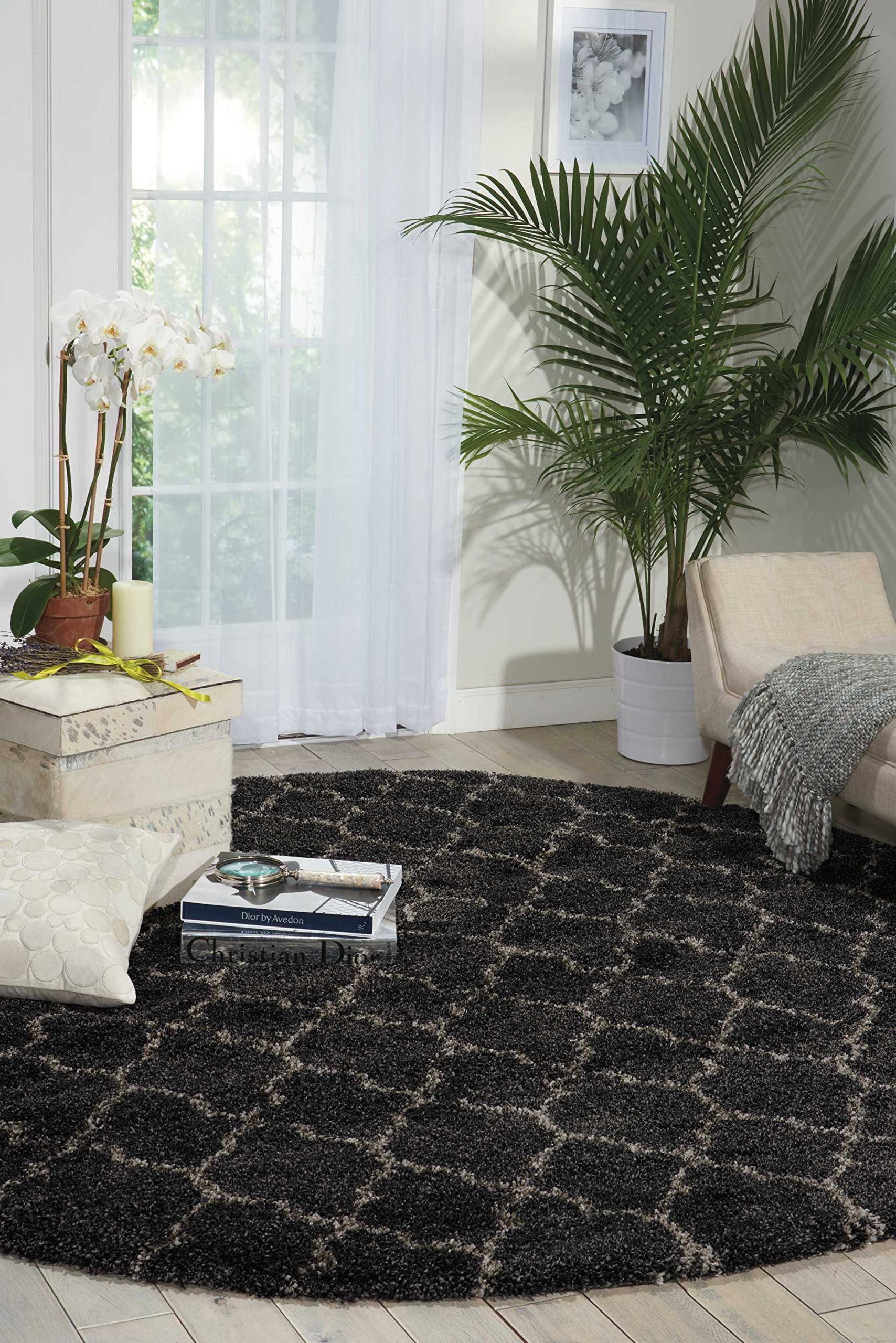 Nourison Amore Moroccan Charcoal 7'10