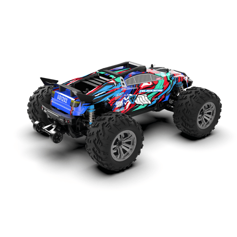 UDIRC UD1201/1202 PRO V3 1/12 Scale 2.4GHz 4WD High Speed RC Monster Truck - 70KM/H Remote Control Off-Road Desert Racer for Adults & Kids - Perfect for Backyard Racing, Off-Road Adventures & RC Car Competitions