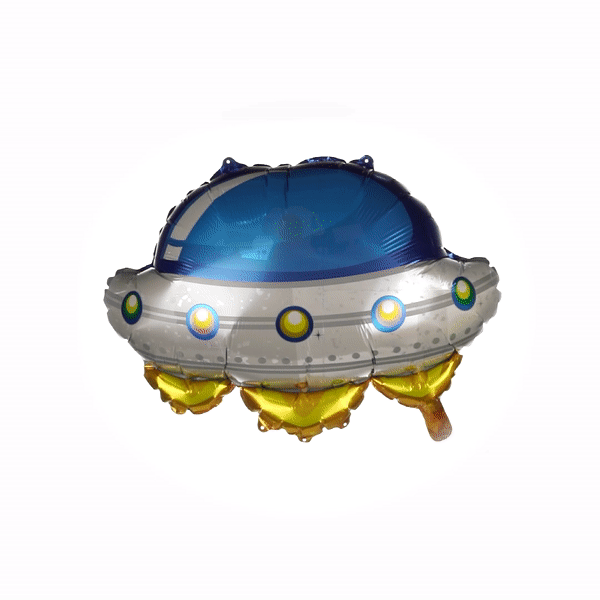 Balloonify Mylar UFO Balloon - 24.75 x 20.75 Inches - 1 Count Box - Perfect for Space Themed Parties, Baby Showers & Birthday Decorations