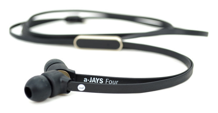 JAYS Four Premium In-Ear Headphones with High-Fidelity Sound - Perfect for Running, Gym, and Commuting