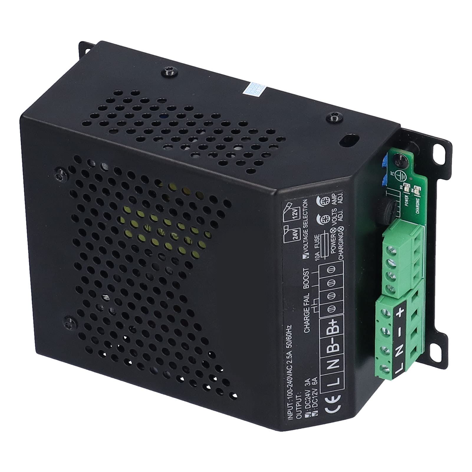 12V 24V Automatic Smart Battery Charger for Generators - AC100-240V Input, Intelligent Floating Charging System - Perfect for Home Backup Power, RV, Marine & Off-Grid Applications