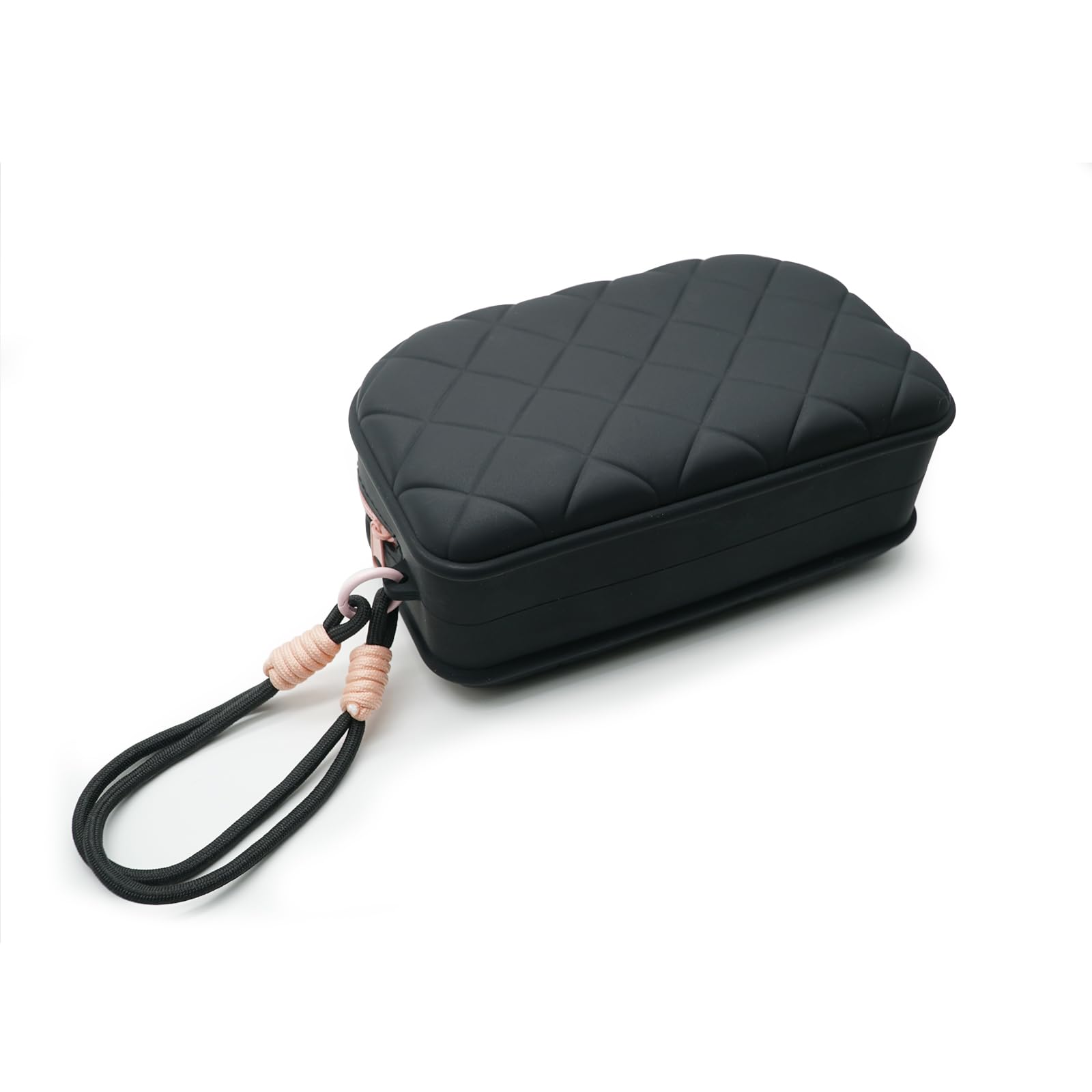 Waterproof Silicone Travel Makeup Bag for Women - Large Capacity Cosmetic Organizer with Lanyard, Portable Toiletry Pouch (Black) | Perfect for Gym, Beach, Business Trips & Daily Essentials Storage
