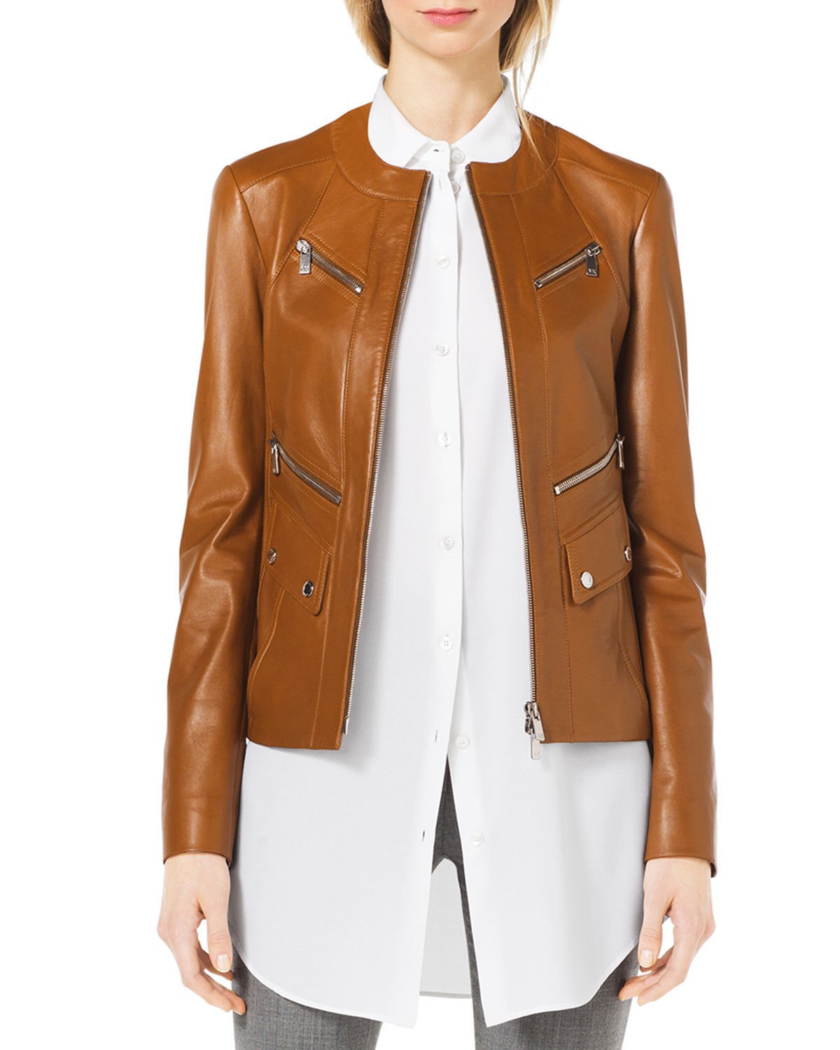 New York Genuine Leather Women's Jacket - Premium Pure Leather Biker Style for Fashion & Motorcycle Riding