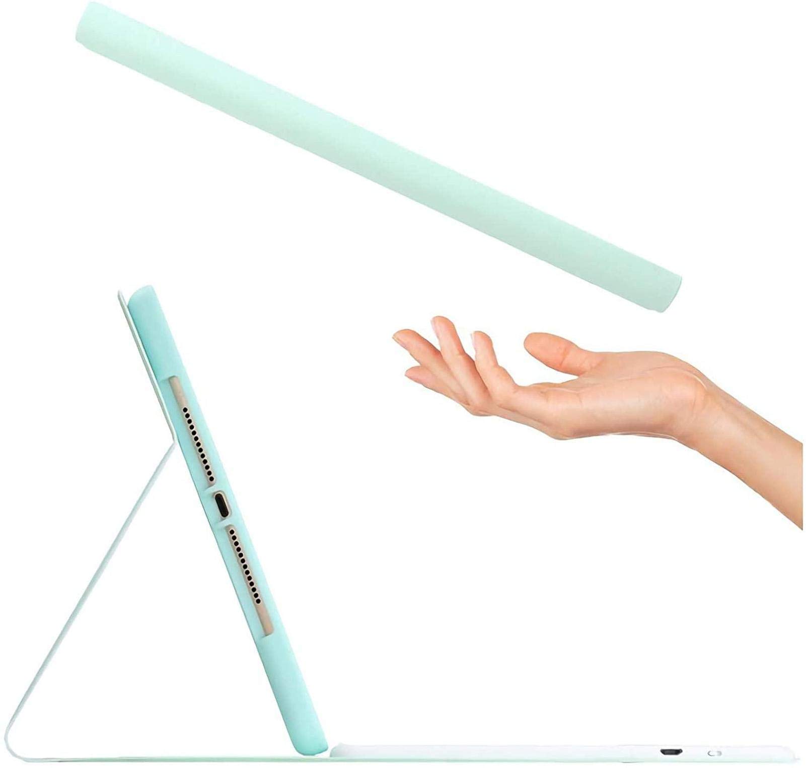 ZKAIAI Keyboard Case for iPad Pro 10.5 Inch - Detachable Bluetooth Keyboard with Built-in Apple Pencil Holder, Soft TPU Back Cover & Wireless Mouse - Green | Perfect for Work, Study & Travel