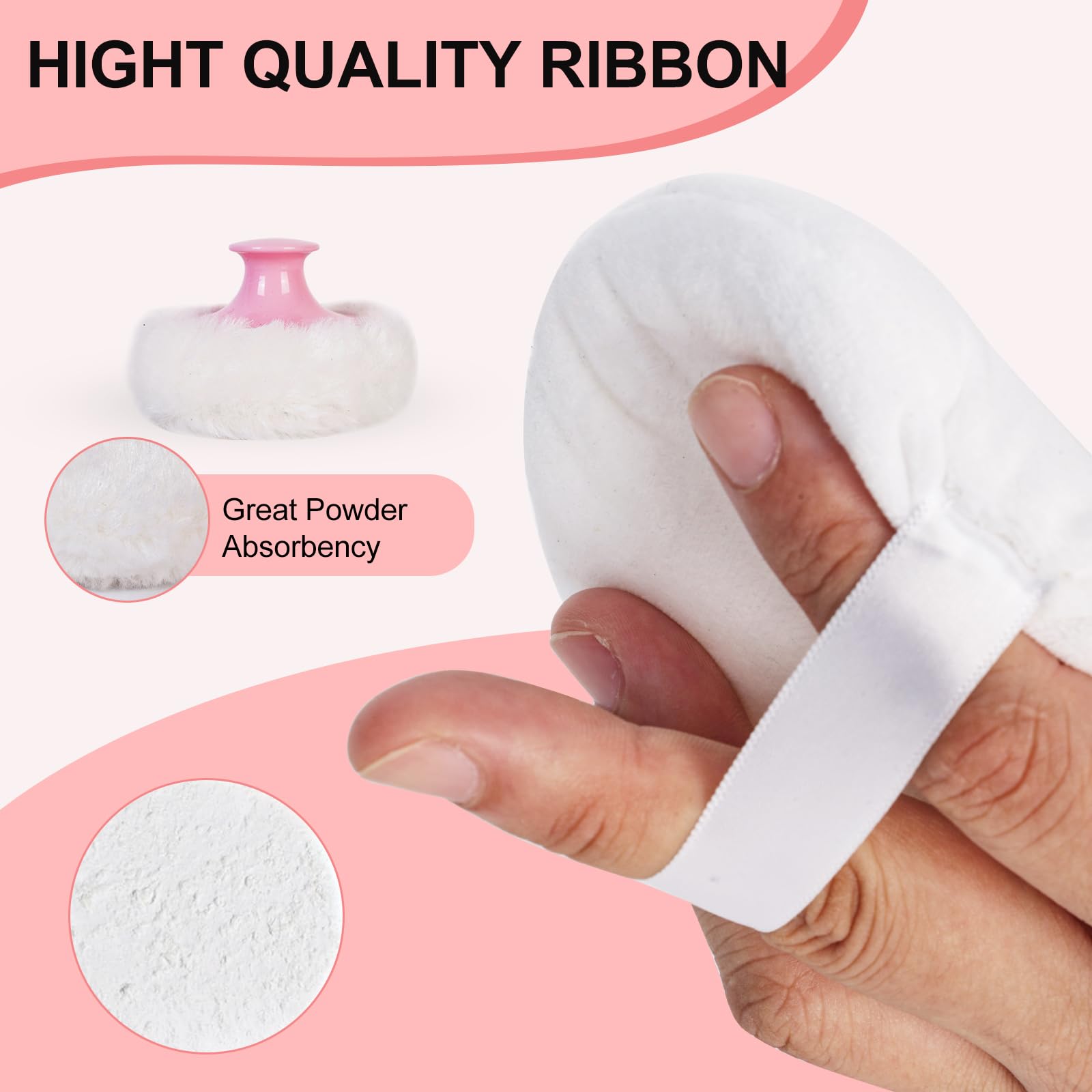 LAKIRA Extra Large Body Powder Puff with Container - 5.35