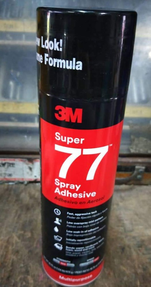 3M Super 77 Multipurpose Spray Adhesive - Strong Bonding Glue for Wood, Fabric, Foam, Plastic & More | Perfect for DIY Projects, Crafts, Home Repairs & Industrial Use