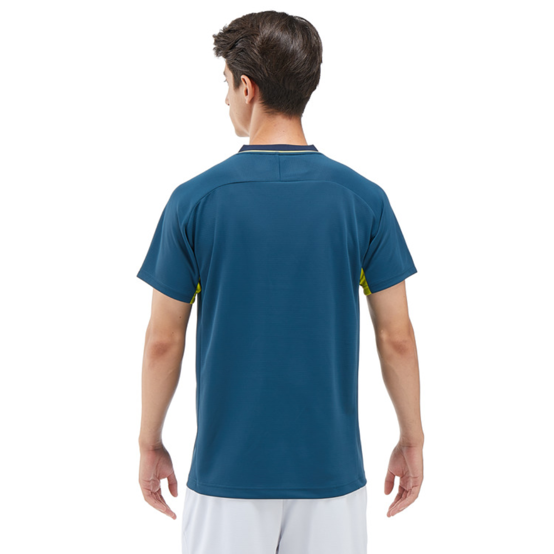 Yonex 10568 Men's Crew Neck T-Shirt - Breathable Cotton Athletic Shirt for Tennis, Golf & Casual Wear