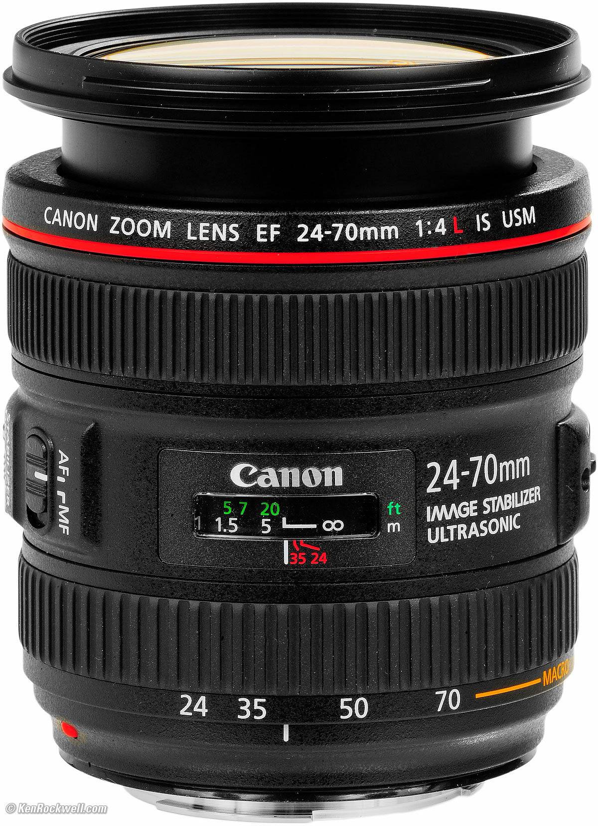 Canon EF 24-70mm f/4L IS USM Zoom Lens for DSLR Cameras - Professional Photography, Travel & Portrait Shots