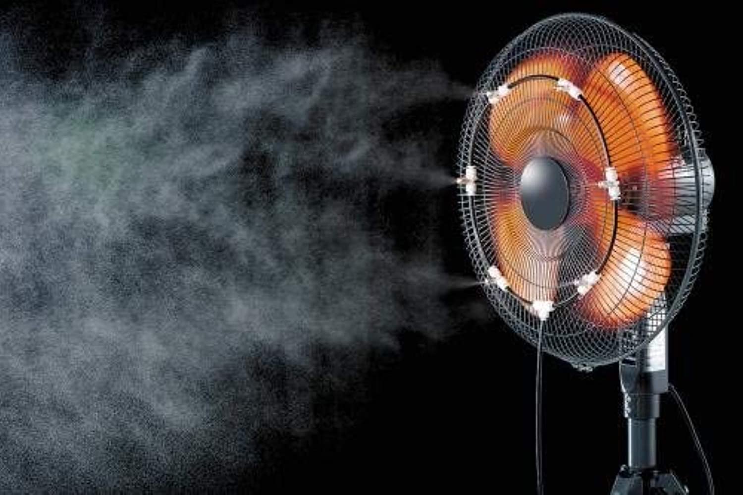iLIVING 250 Cooling System Fan Misting Kit with 0.15mm Anti-Drip Nozzles - Outdoor Patio, Deck & Backyard Cooling Solution (Fan Not Included)