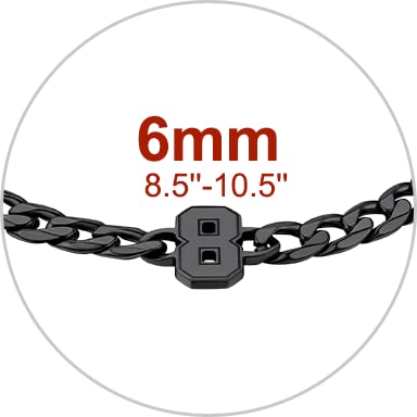 Custom - Black - 6mm Chain