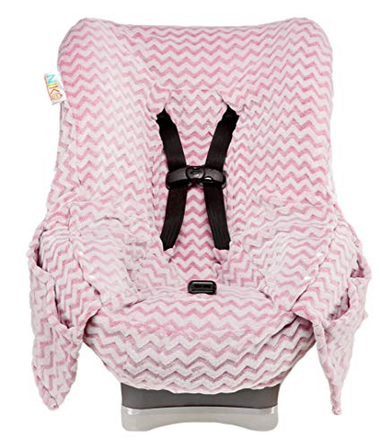 Pink Chevron Minky
