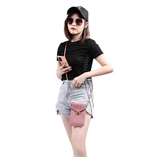Leather Crossbody Wallet Phone Case for Samsung Galaxy A51 - RFID Blocking Credit Card Holder with Adjustable Strap & Touch Screen Access - Perfect for Women's Everyday Use, Travel & Shopping (Green)