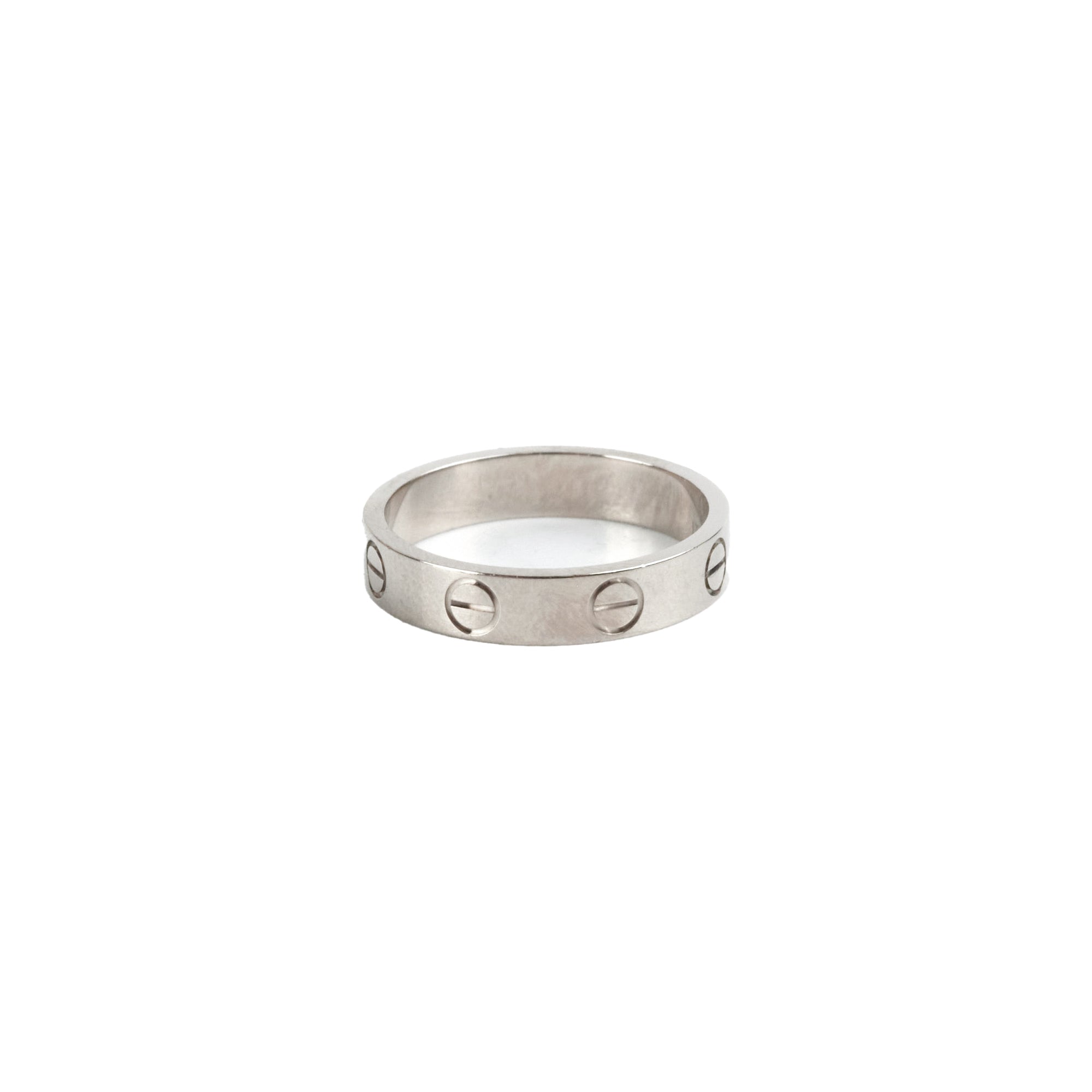 Cartier Love Ring 18K White Gold Size 50 - Elegant Wedding Band for Women, Perfect for Engagement, Anniversary & Special Occasions