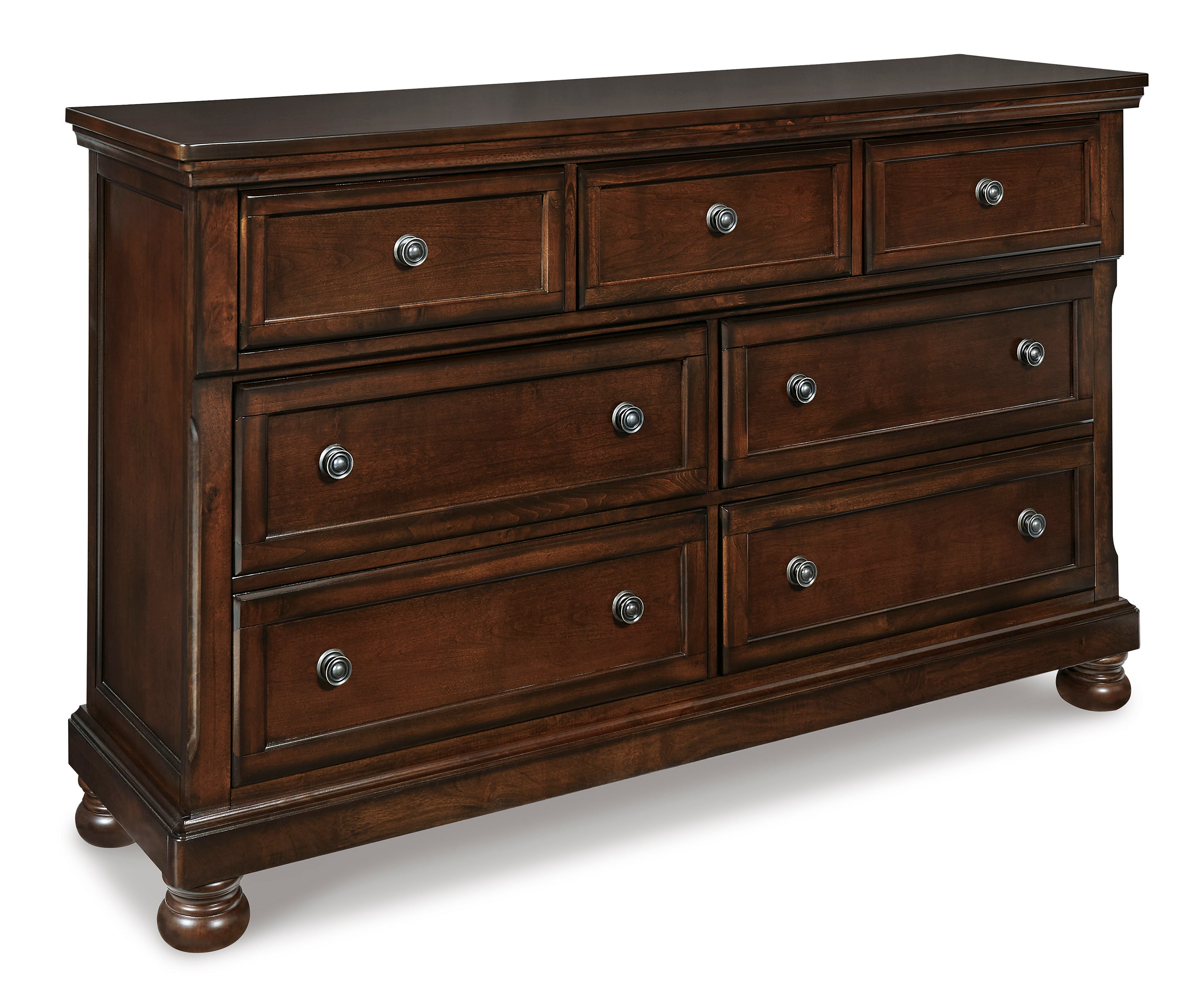 Paige Dresser - Stylish 6-Drawer Wooden Chest for Bedroom & Living Room Storage | Perfect for Organizing Clothes, Linens & Home Decor