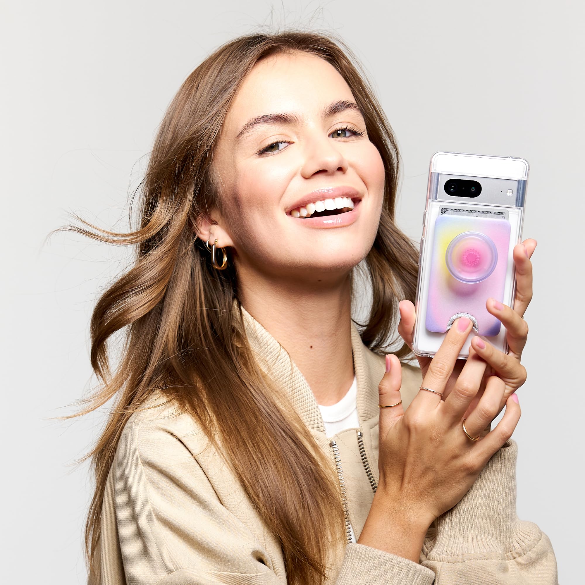 PopSockets Expanding Grip Phone Wallet with Card Holder - Magsafe & Wireless Charging Compatible - Secure Grip for iPhone 14/13/12 - Perfect for Travel, Commuting & Hands-Free Use