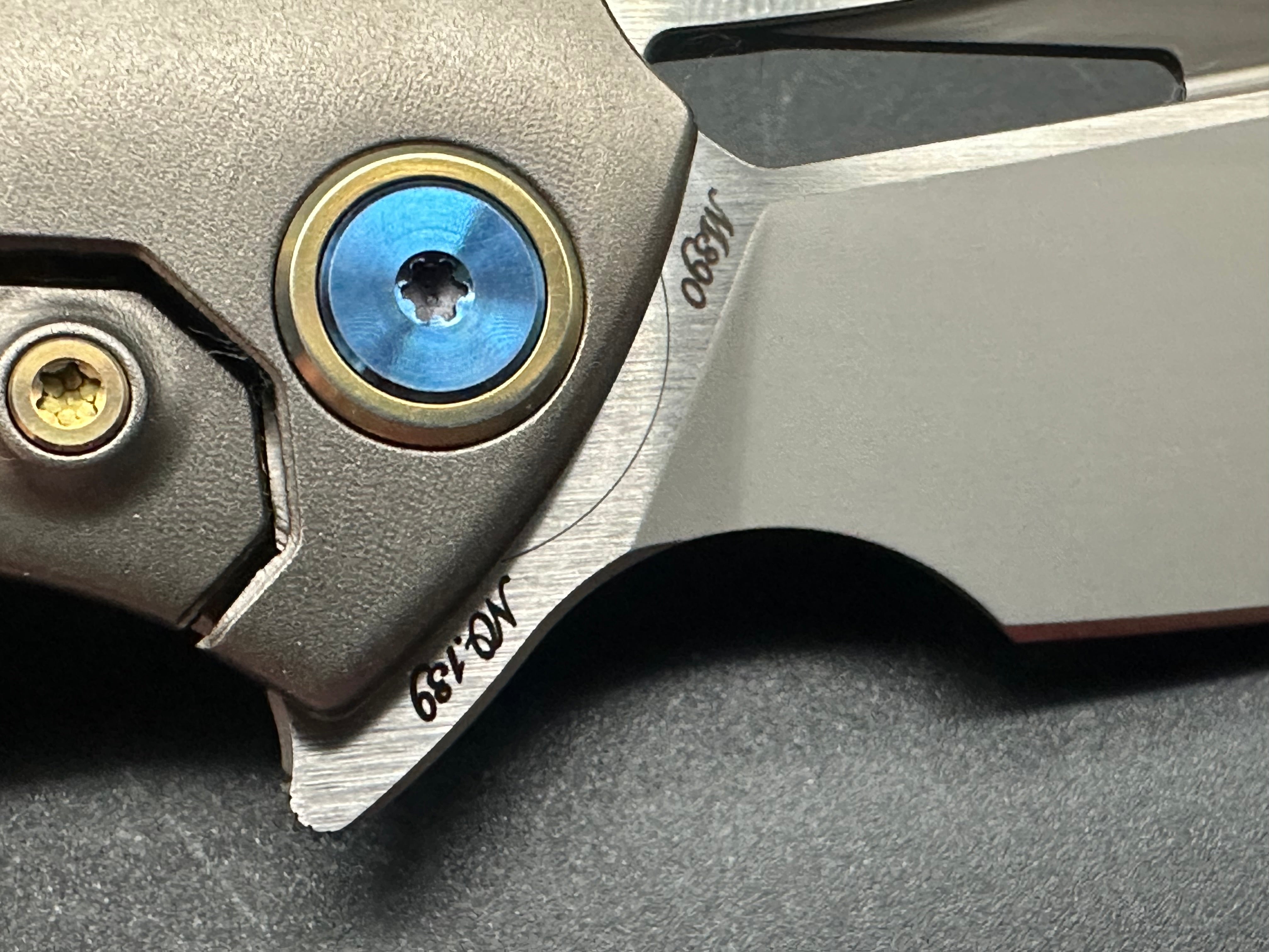 Rike Knife 1902 RCF - Titanium Frame & Red Carbon Fiber Scales with M390 Blade - Premium EDC Folding Knife for Outdoor, Camping, and Survival
