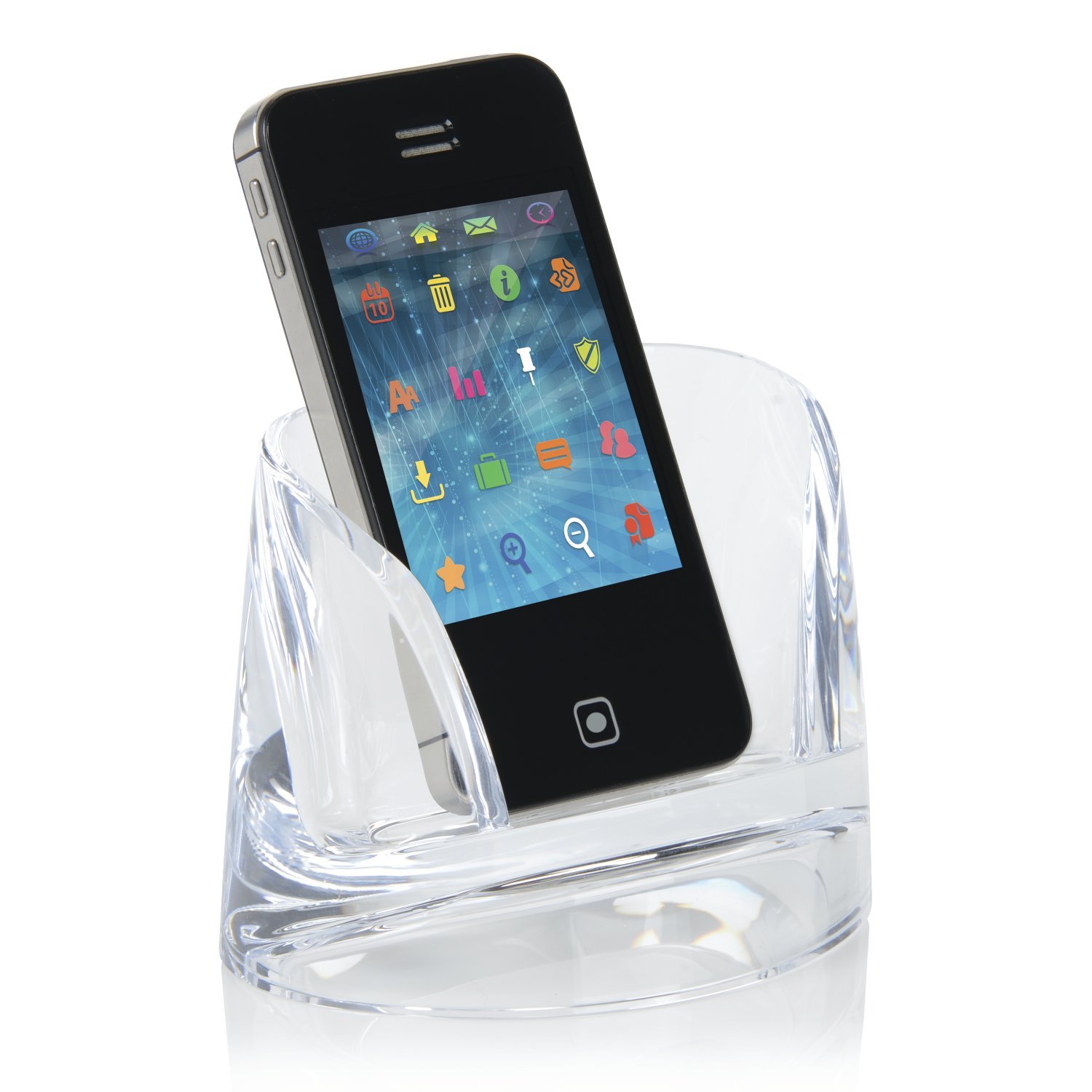 Swingline Clear Acrylic Cell Phone Holder - Stratus Style Mobile Phone Stand (S7010139) for Desk, Office, Home & Car Use
