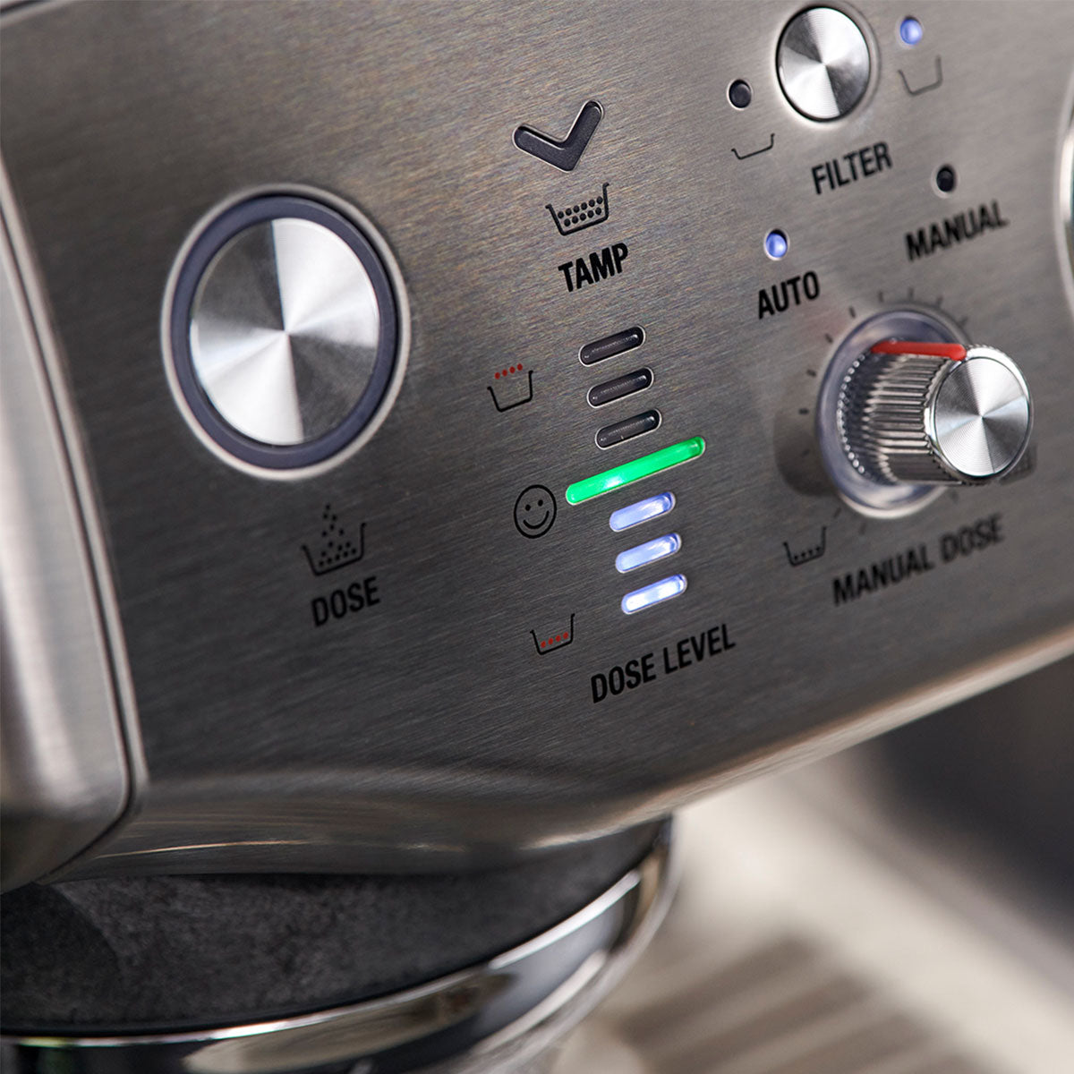Breville Barista Express Impress Automatic Espresso Machine with Built-in Grinder - Sea Salt Stainless Steel (BES876SST) | Perfect for Home Baristas & Coffee Lovers
