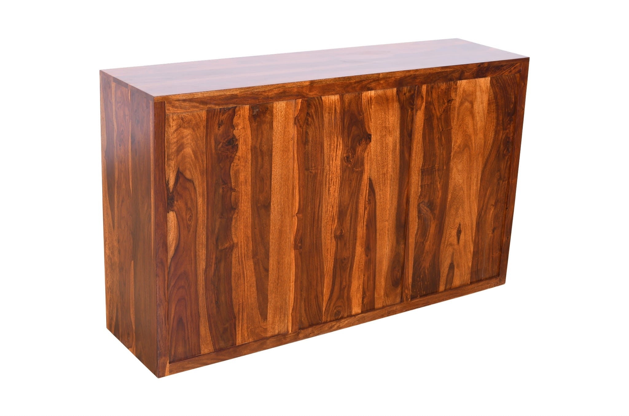 Premium Diamond Indian Sheesham Solid Wood Sideboard Buffet Hutch - 59
