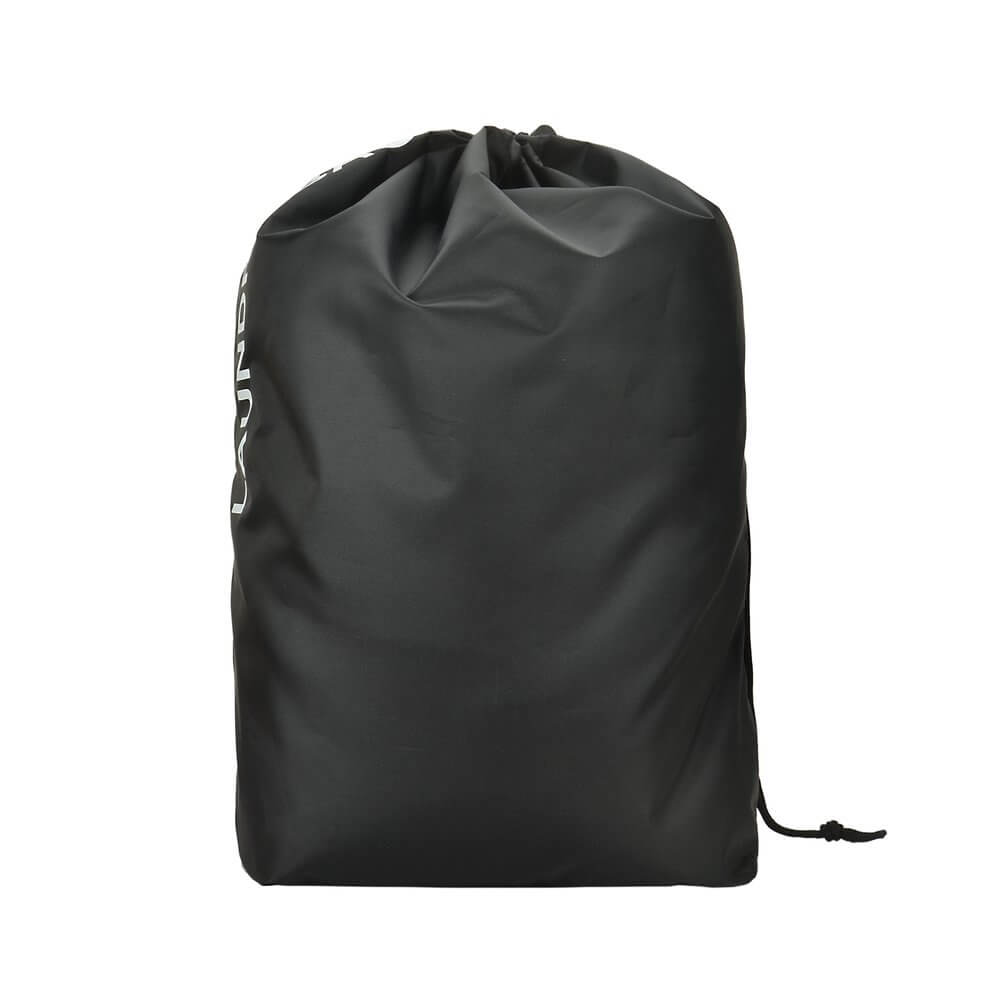 Eco-Friendly Recycled Travel Laundry Bag - Black | Washable & Durable for Camping, Gym & Business Trips | Sustainable Storage Solution