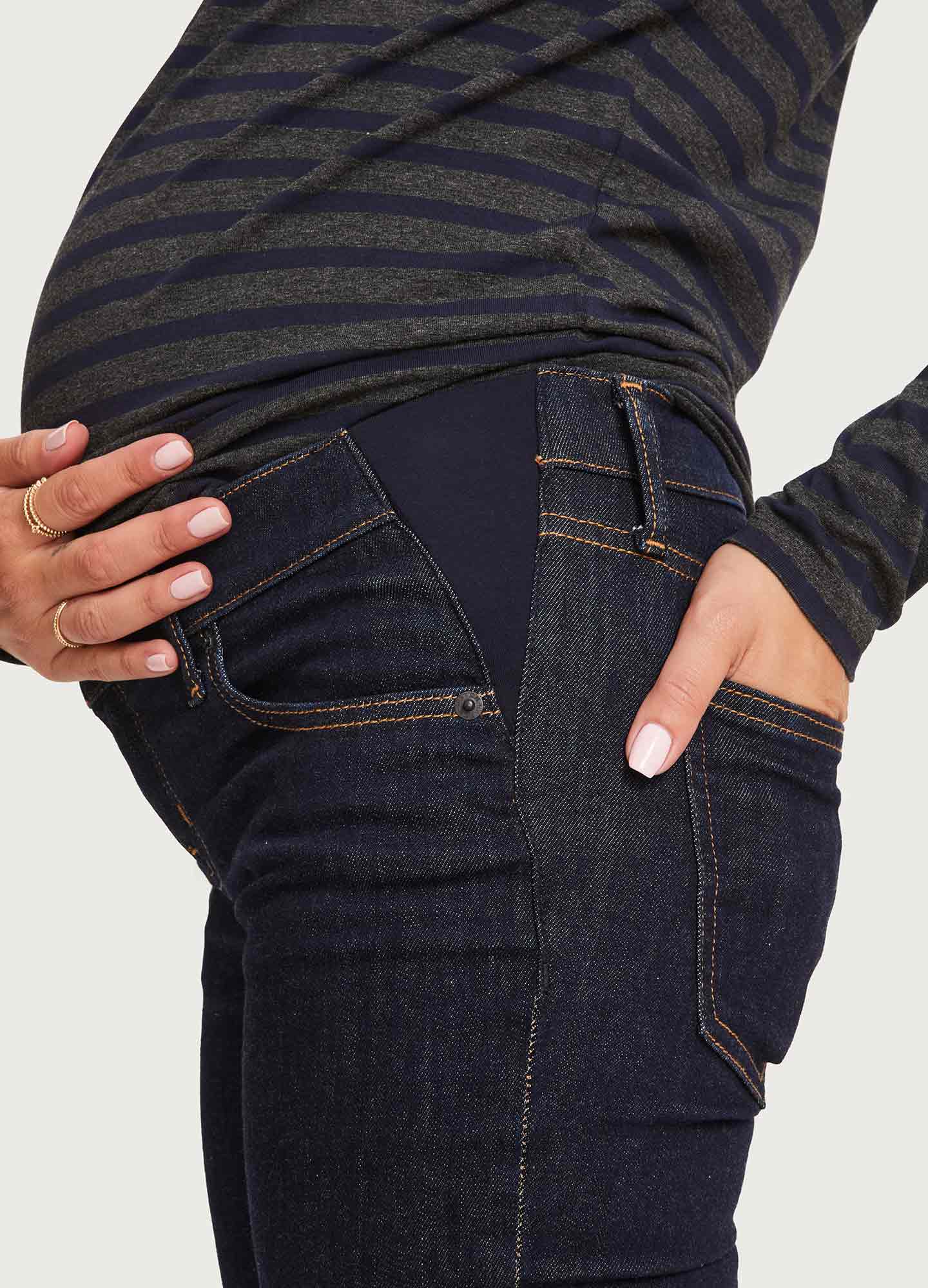 Slim Fit Maternity Jeans for Pregnant Women - Comfortable Stretch Denim Pants for Everyday Wear & Maternity Fashion