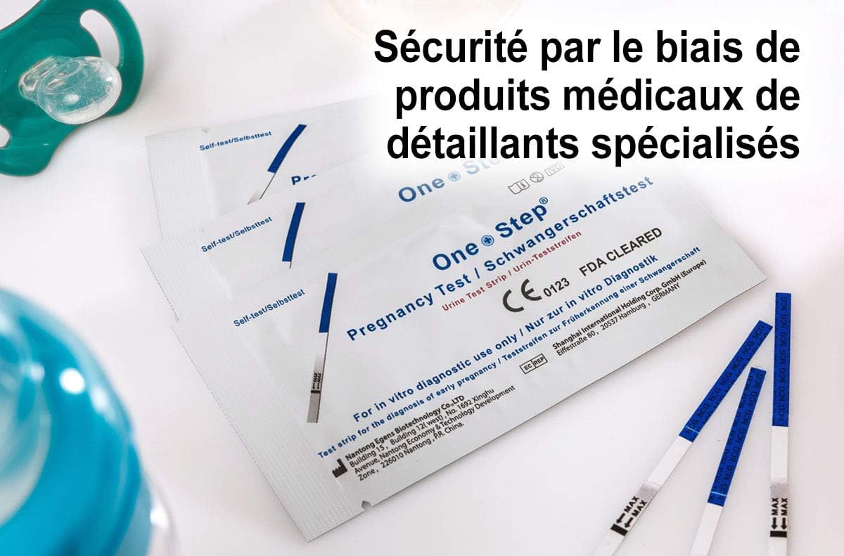 One Step 20 x Early Pregnancy Test Strips - 10 mIU/ml High Sensitivity - Fast & Accurate Results - UK & Germany's Leading Supplier - Perfect for Home Use, Travel & Emergency Testing
