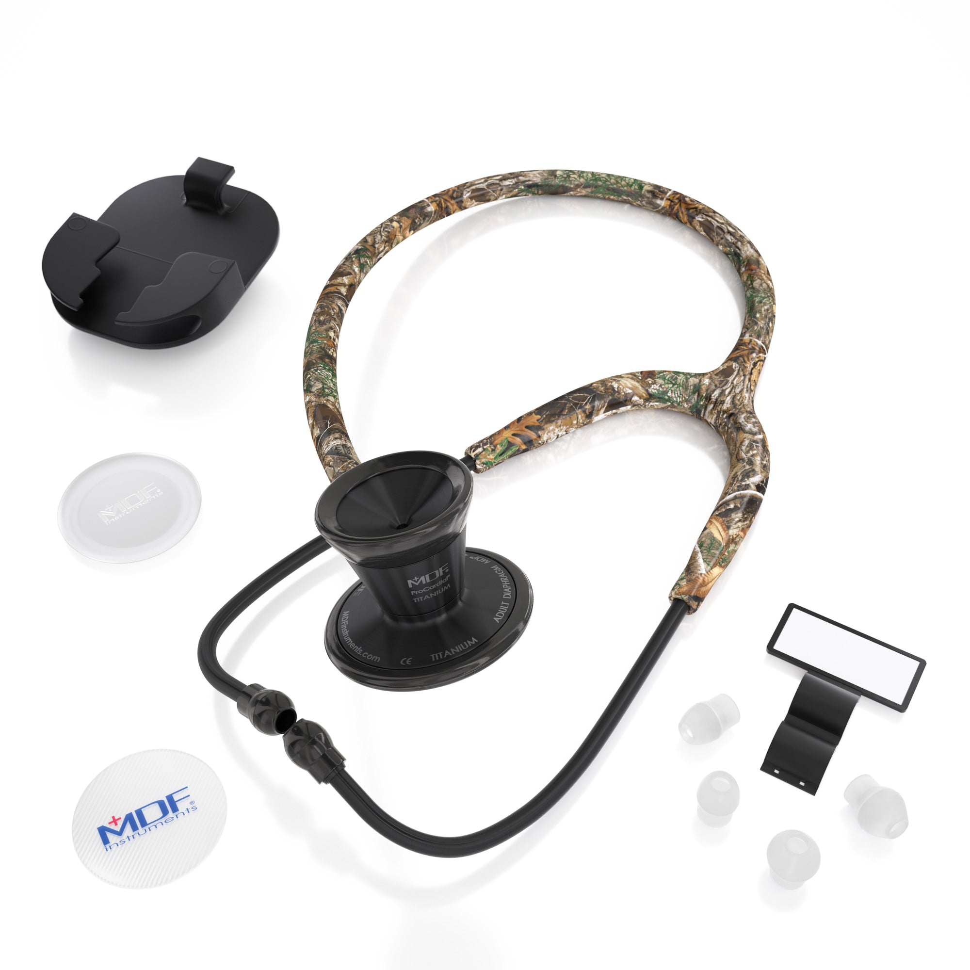 ProCardial® Titanium Cardiology Stethoscope - Realtree Edge Camo/Blackout - Premium Medical Stethoscope for Doctors, Nurses & Healthcare Professionals - Ideal for Cardiology, Emergency Rooms & Clinical Use