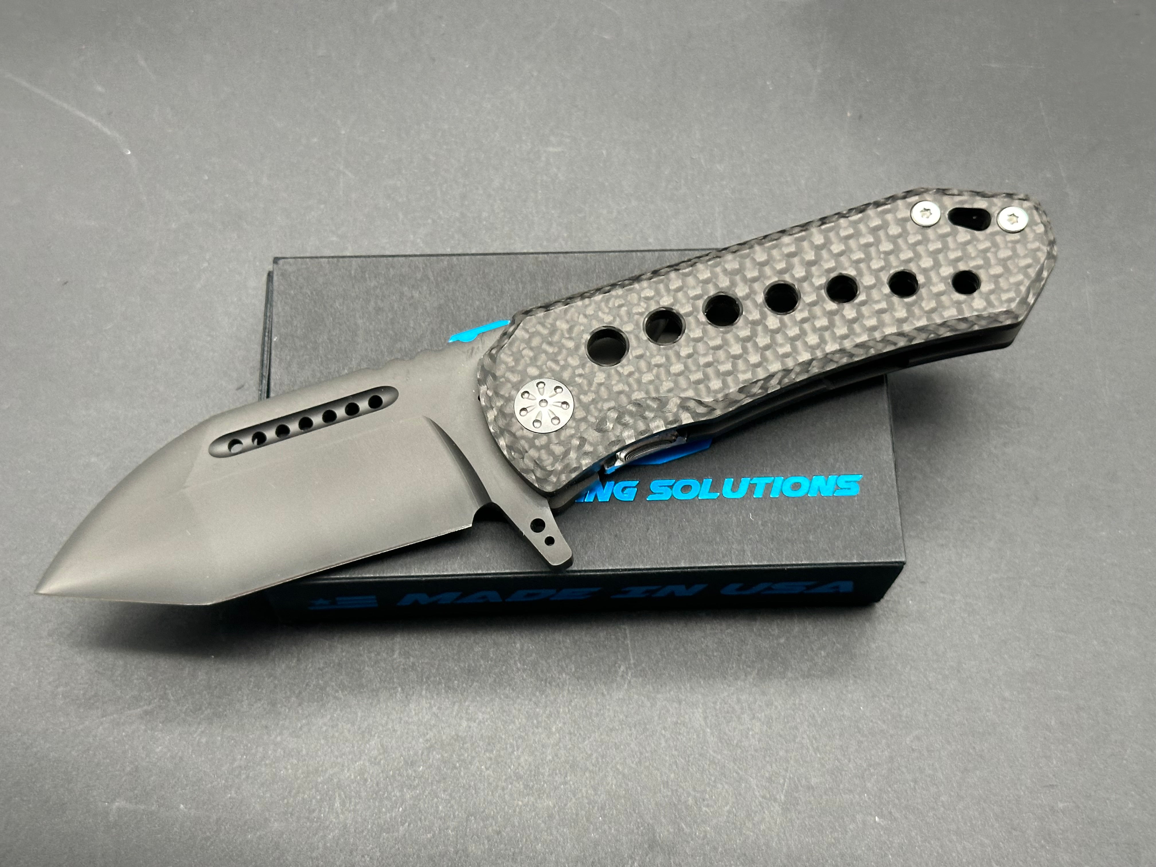EOS Orca S Frame Lock Knife - Black Titanium Folding Pocket Knife (3-Pack) - Perfect for Camping, Hiking & Everyday Carry (EDC)