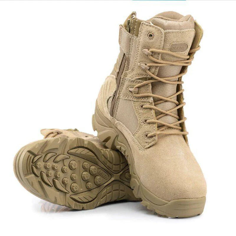 Men's Tactical Boots - Lightweight Military Combat Boots for Outdoor Hiking, Work & Duty Use - Durable Army Boots for Men