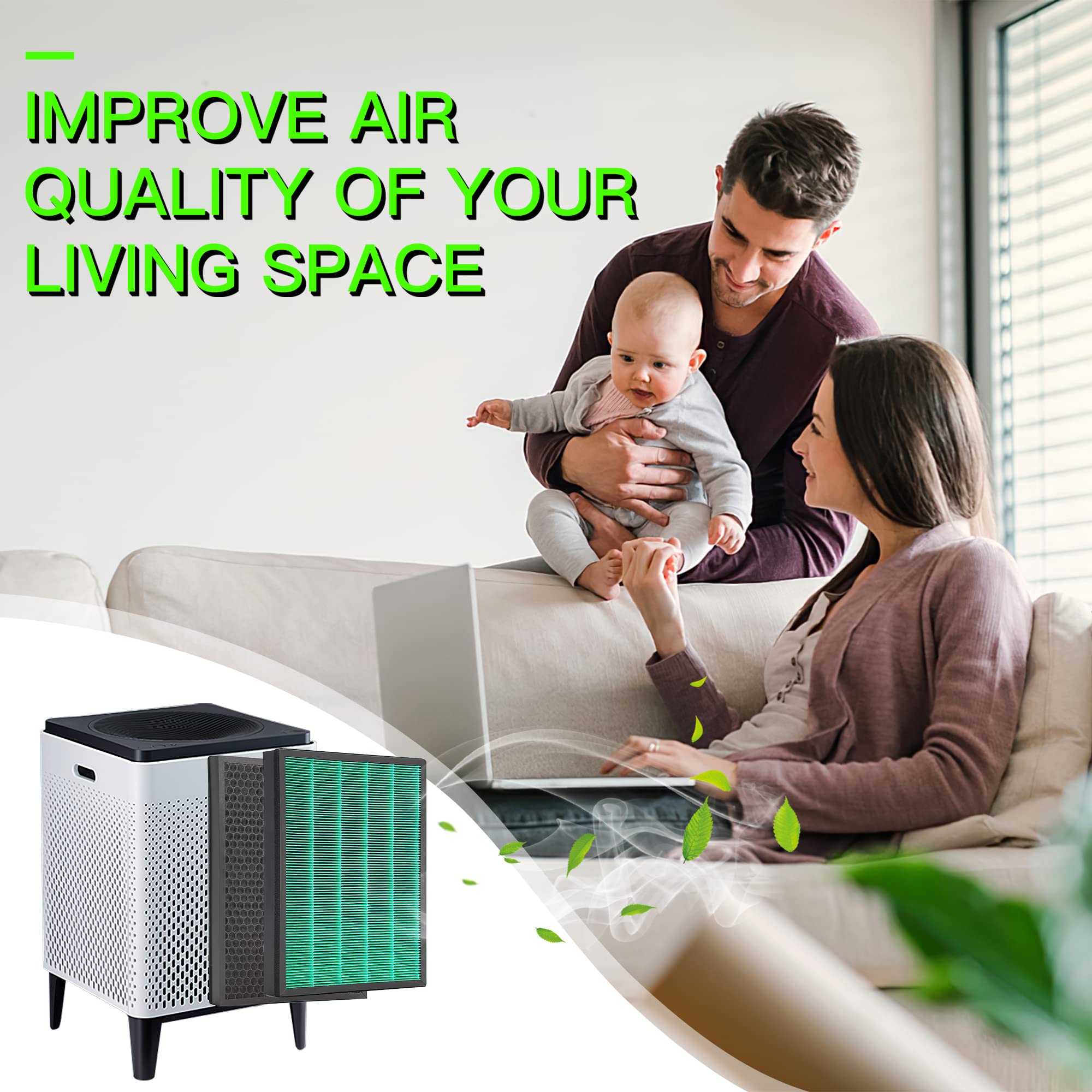 Coway AIRMEGA 400/400s Air Purifier Replacement Filter - Compatible with Part #Max2 (3111737) | HEPA & Activated Carbon for Cleaner Air | Ideal for Home, Office, and Allergy Relief