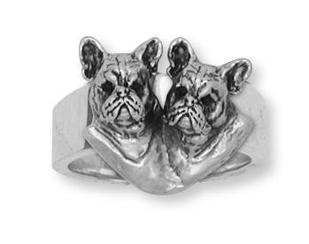 Handmade Sterling Silver French Bulldog Ring - Unique Dog Jewelry for Women & Men | Perfect Gift for Pet Lovers, Bulldog Owners & Animal Enthusiasts | Ideal for Casual Wear, Special Occasions & Dog-Themed Events