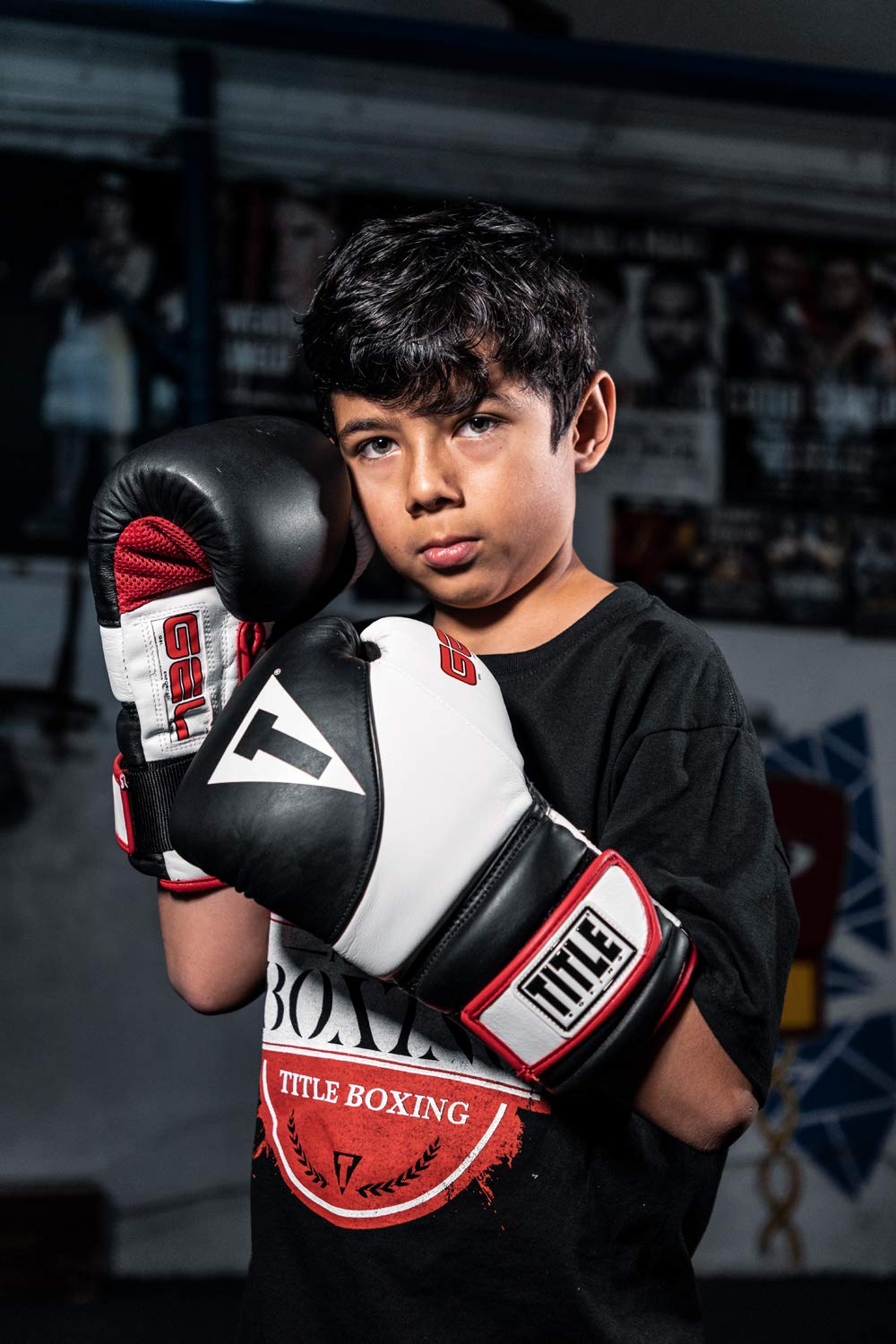 Title Boxing Gel Suspense Training Gloves 12 oz - Premium Black & White Boxing Gloves for Men & Women - Perfect for MMA, Kickboxing, Heavy Bag Workouts & Fitness Training