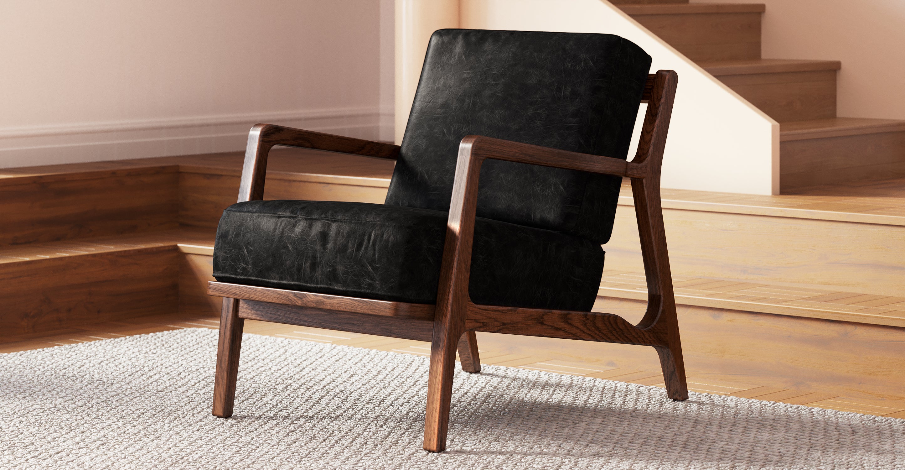 Premium Verity Genuine Leather Lounge Chair - Modern Comfort for Living Room, Office & Reading Nook - Perfect Relaxation & Stylish Home Decor