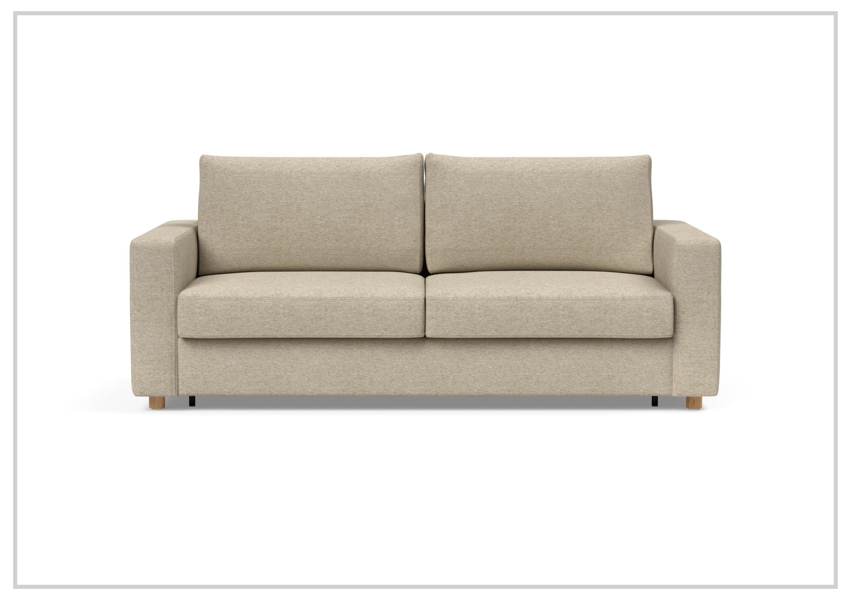 Innovation Living Neah Fabric 2-Seater King Size Sleeper Sofa Bed - Convertible Comfort for Small Spaces & Guest Rooms