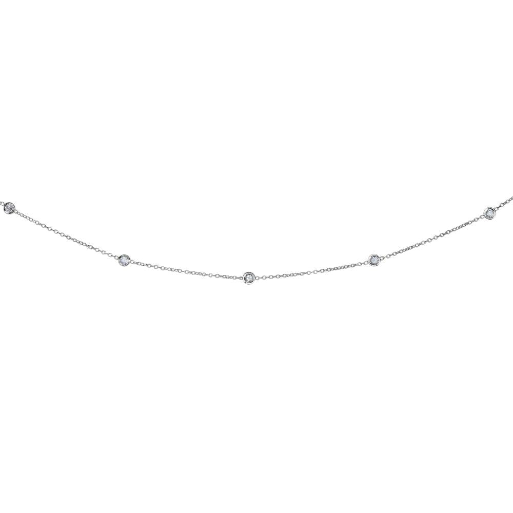 14K Gold .50ct Diamond Tennis Necklace for Women - Elegant Everyday Jewelry for Parties, Weddings & Special Occasions