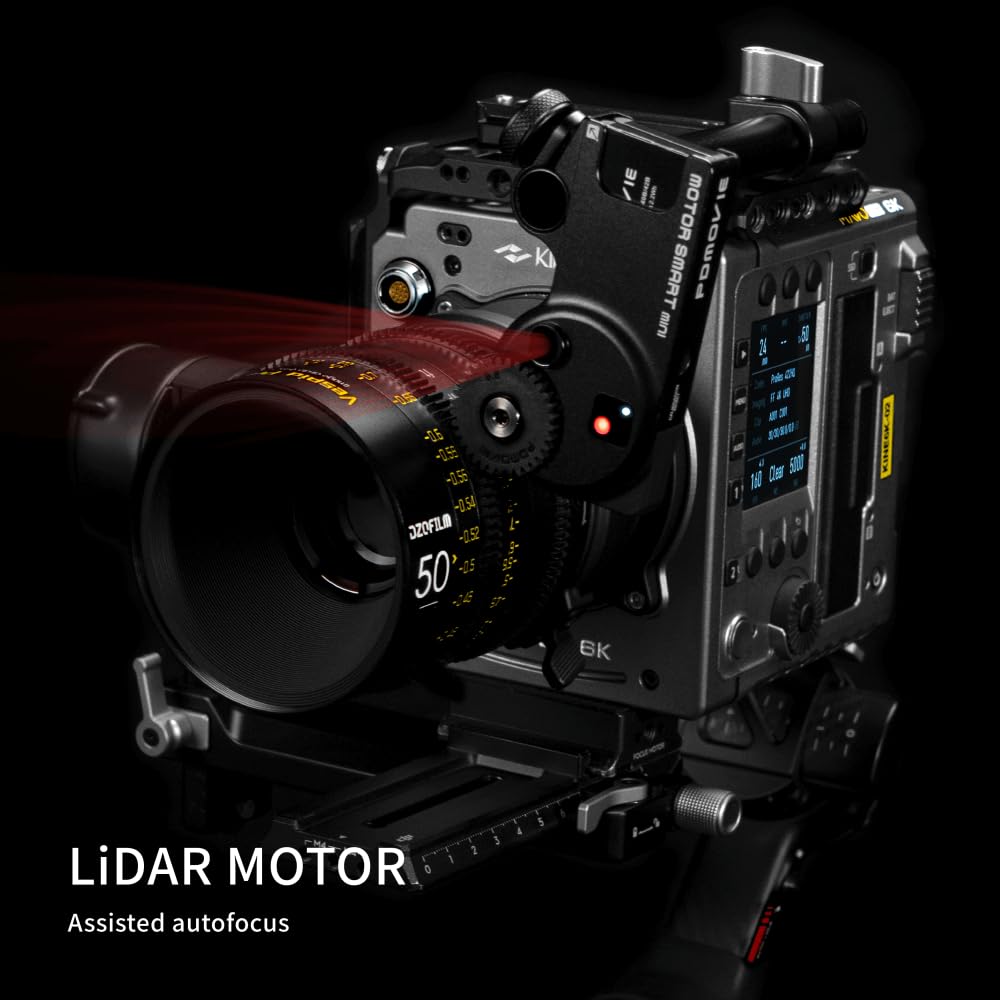 PDMOVIE Live AIR 3 Smart PD-BTMP-S LiDAR Autofocus Motor for Manual & DSLR Lenses - Focus Limit & Depth of Field Scale - Perfect for Photography, Videography & Live Streaming