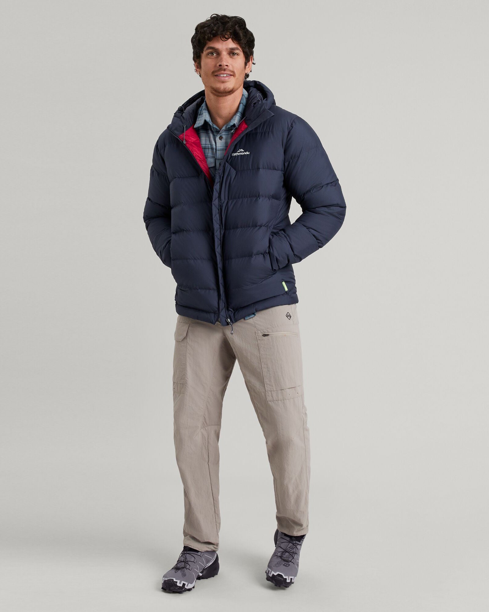 Men's Epiq Hooded Down Jacket - Waterproof Winter Coat for Outdoor Activities | Midnight Navy | Warm Puffer Jacket for Hiking, Camping & Cold Weather