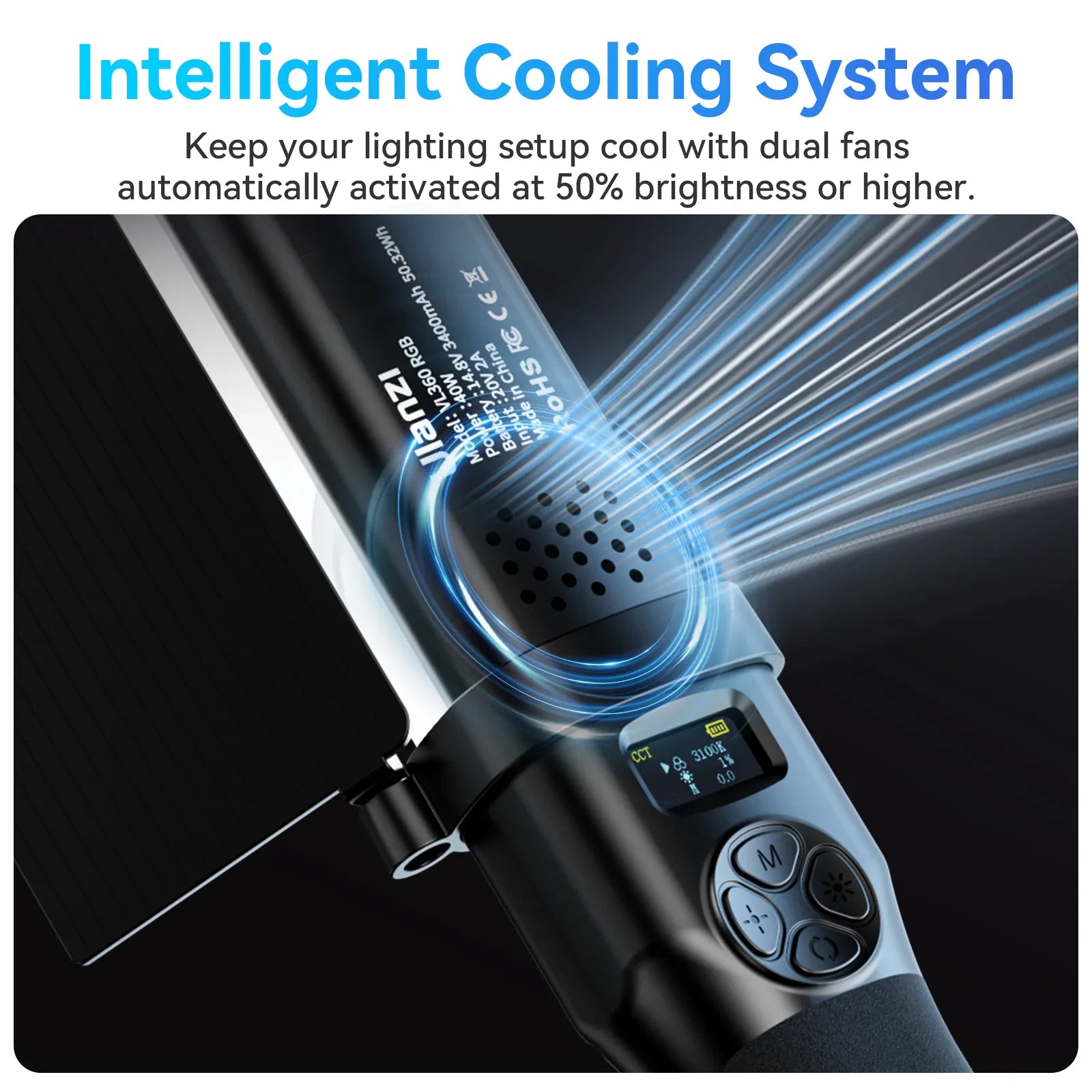Ulanzi VL360 RGB LED Light Stick L058GBB1 - Professional Photography Lighting for YouTube, TikTok & Vlogging - Perfect for Studio, Live Streaming & Content Creation